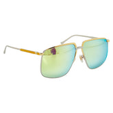 グッチ サングラス GG0365S グリーン ゴールド シルバー プラスチック レディース GUCCI 【中古】